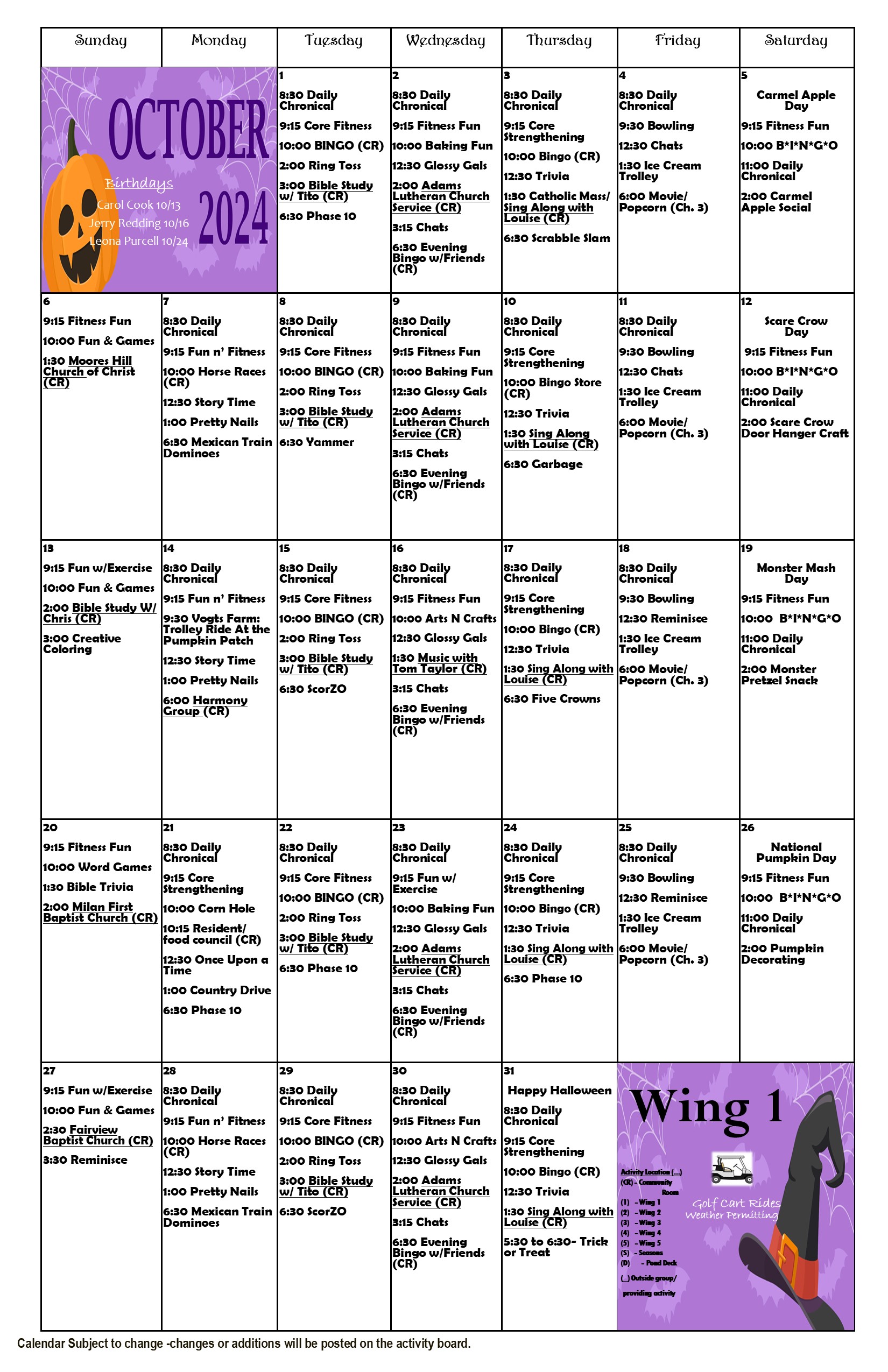 October Wing 1