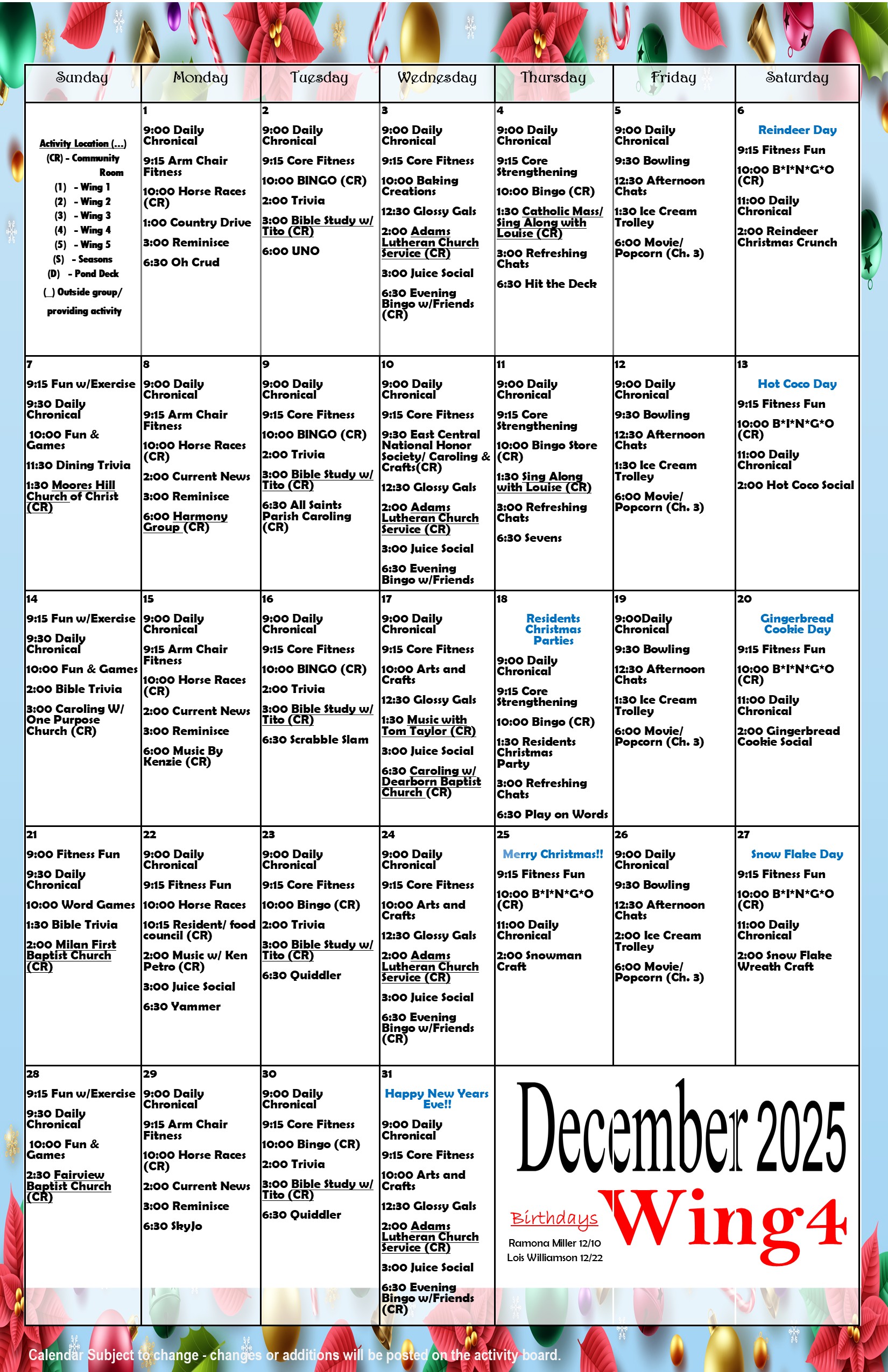 December wing 4 2025