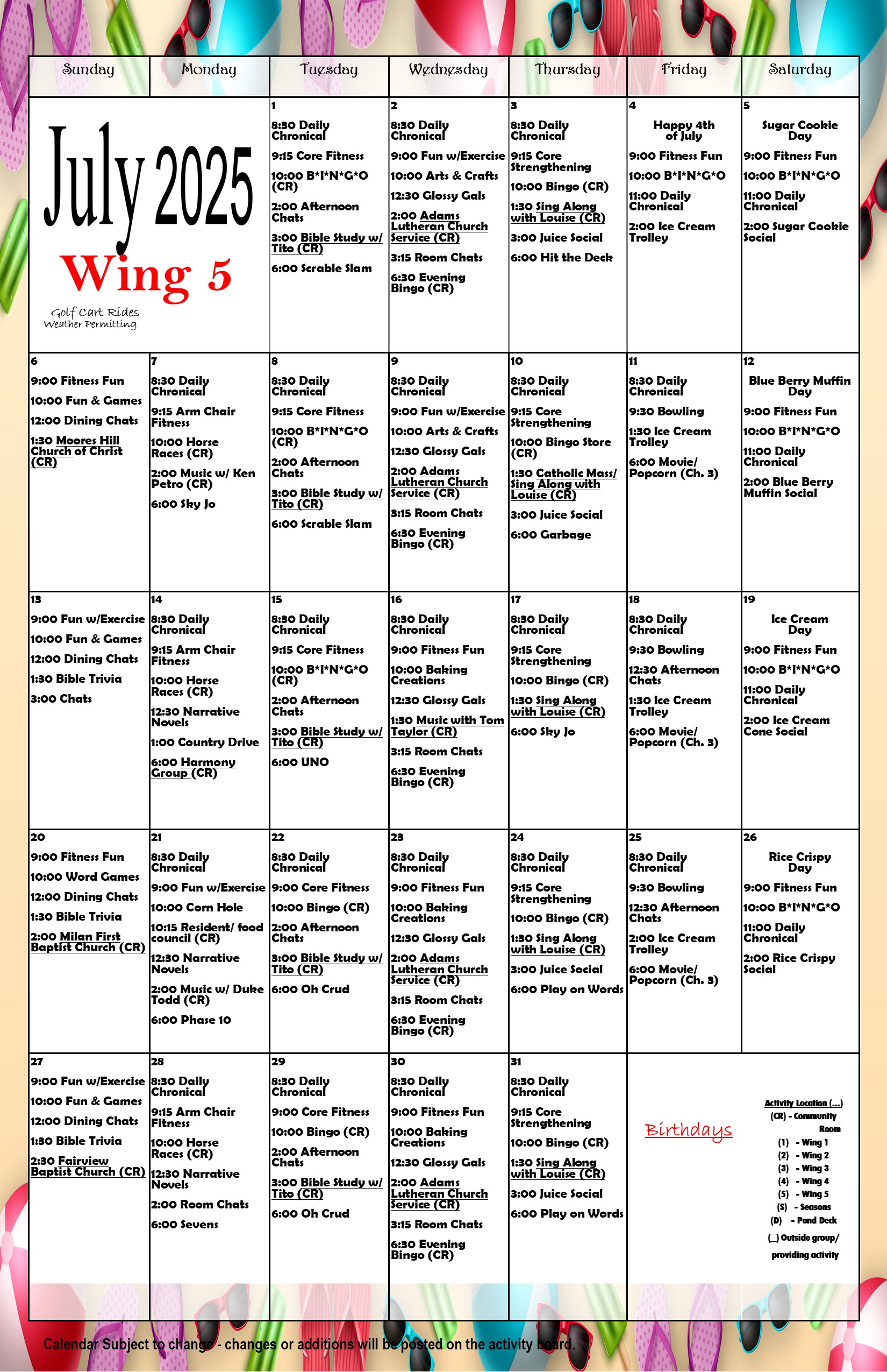 July wing 5 2025