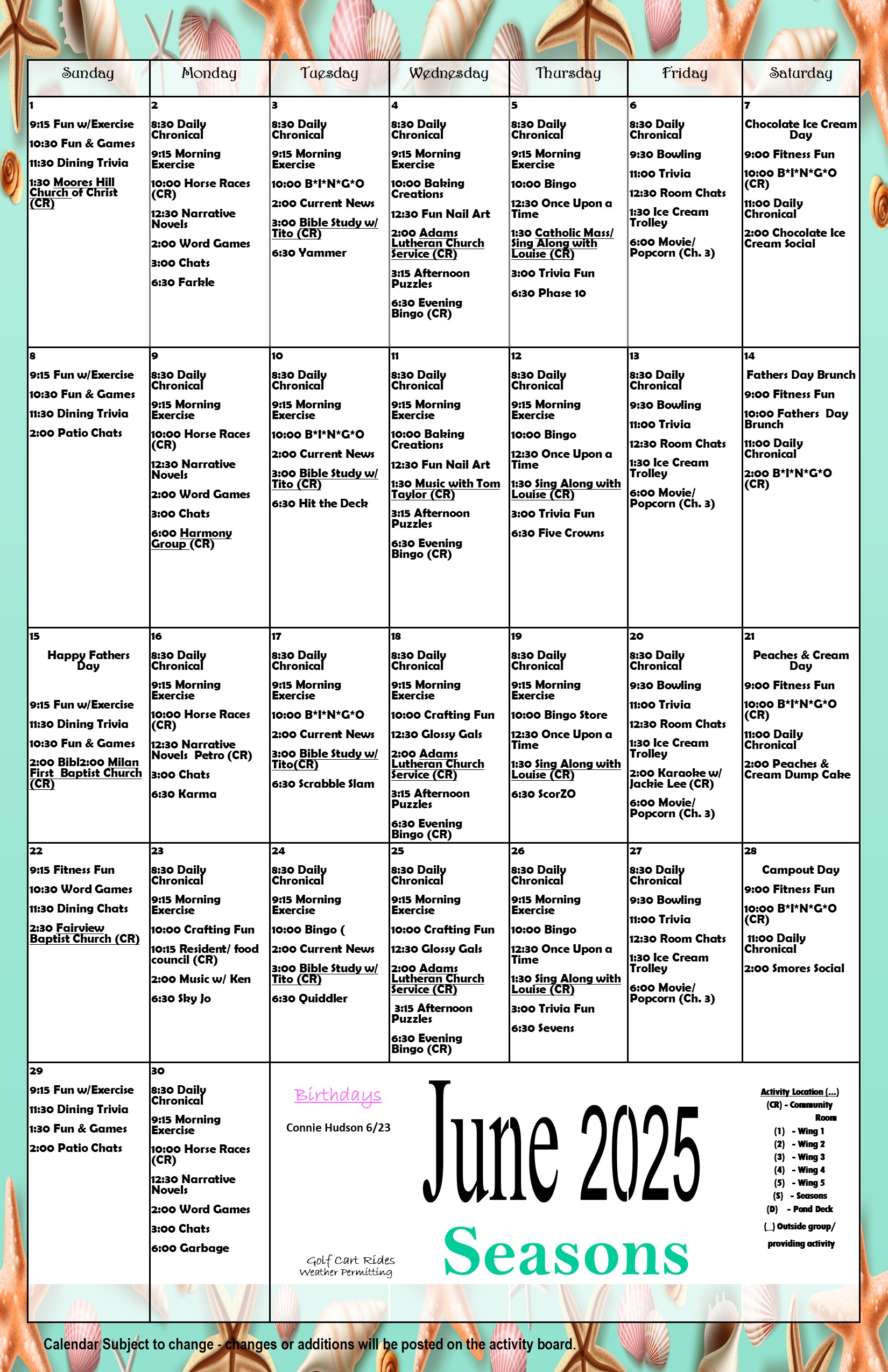June seasons