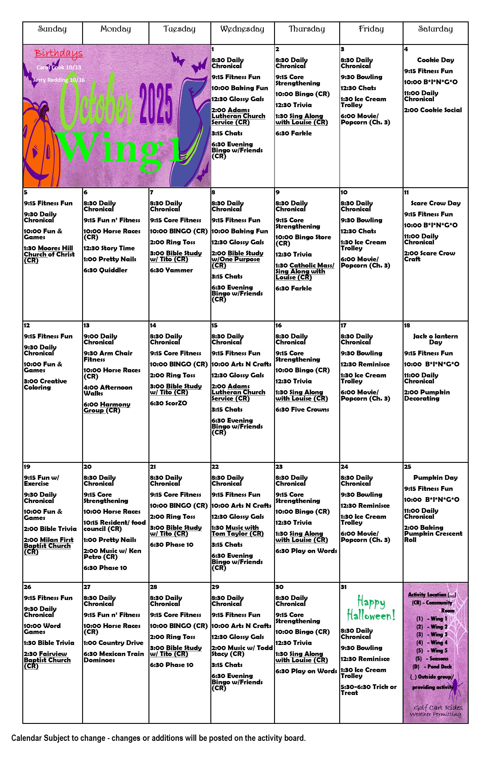 October wing 1 2025