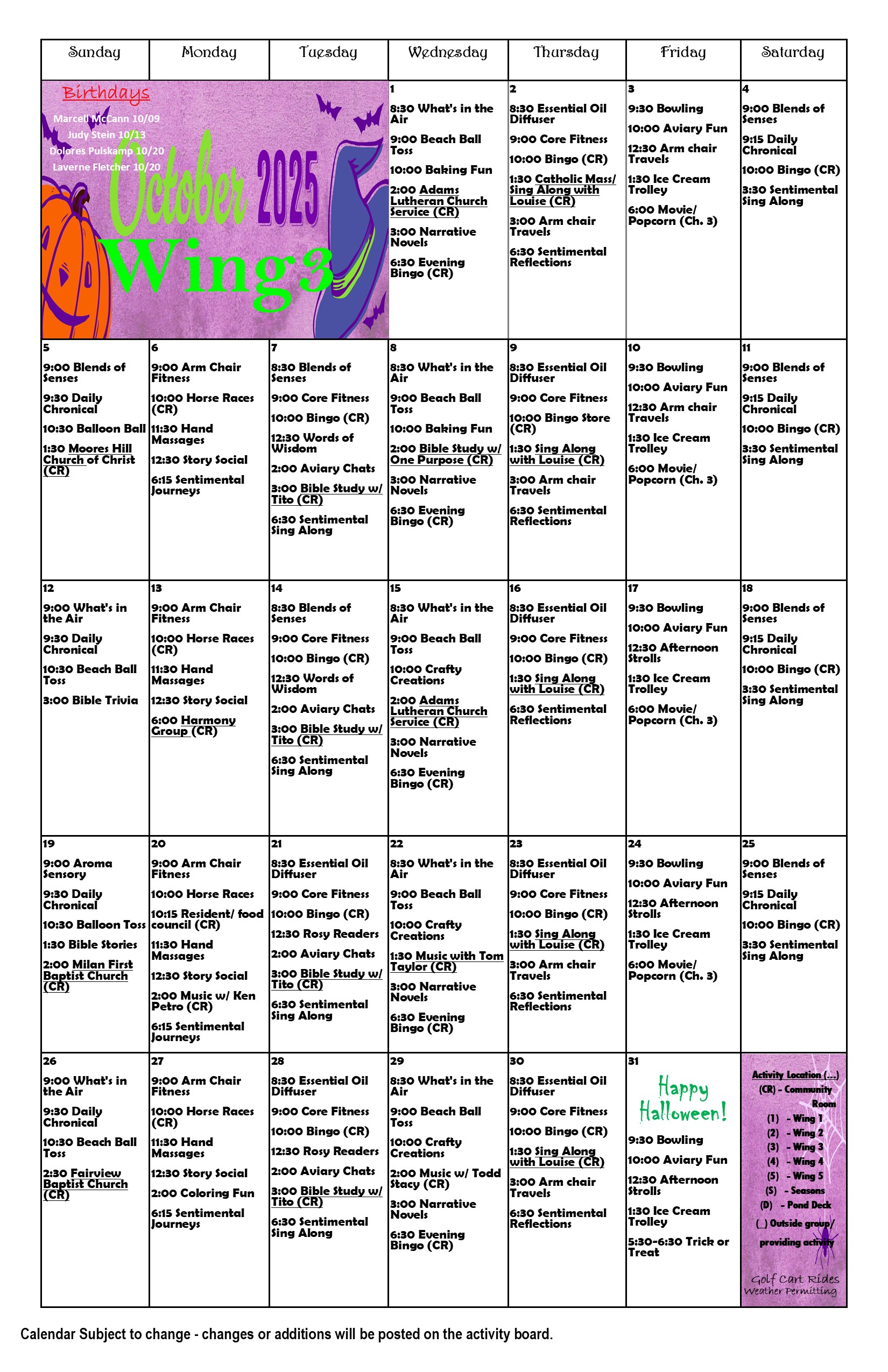 October wing 3 2025