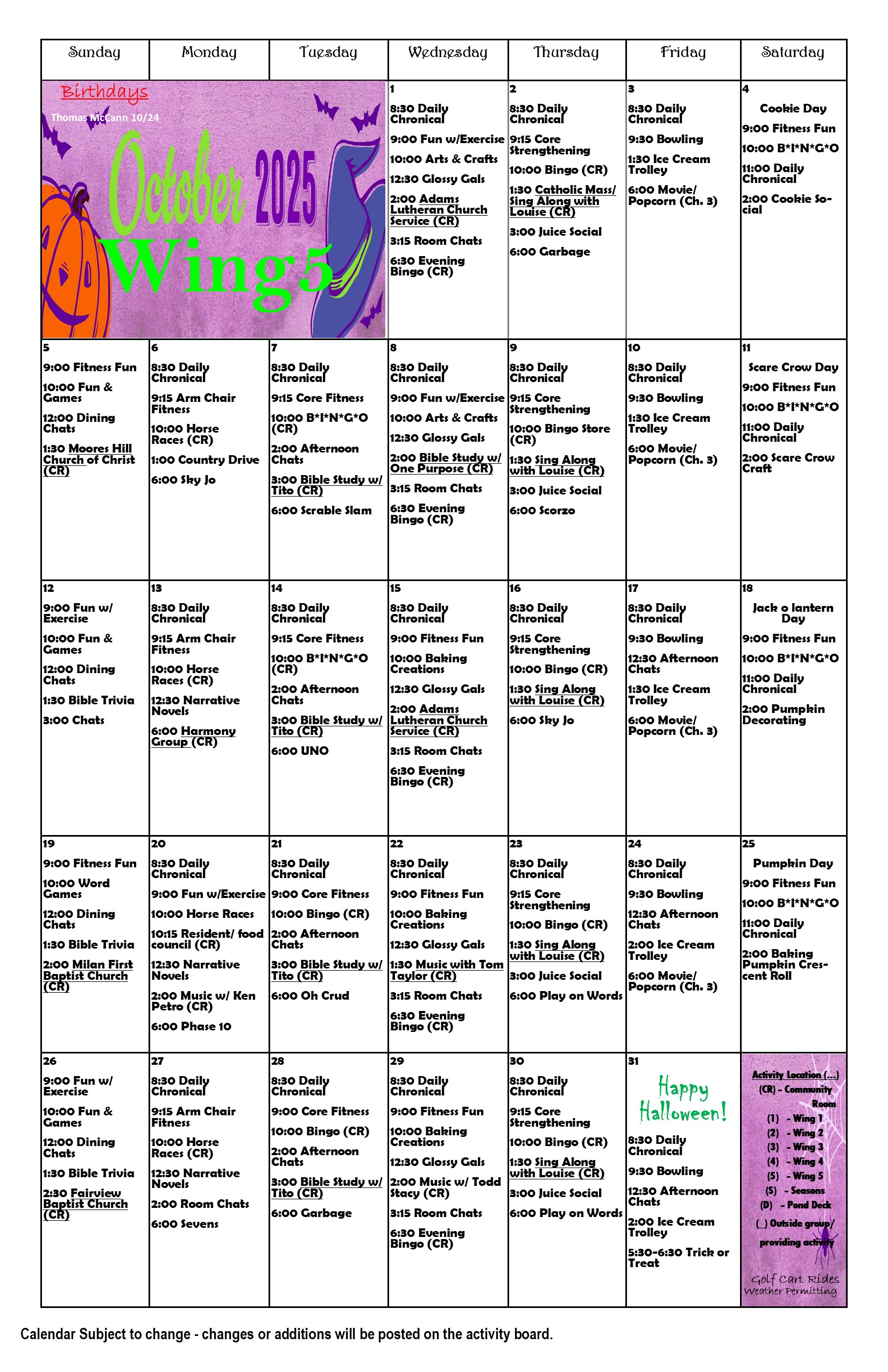 October wing 5 2025
