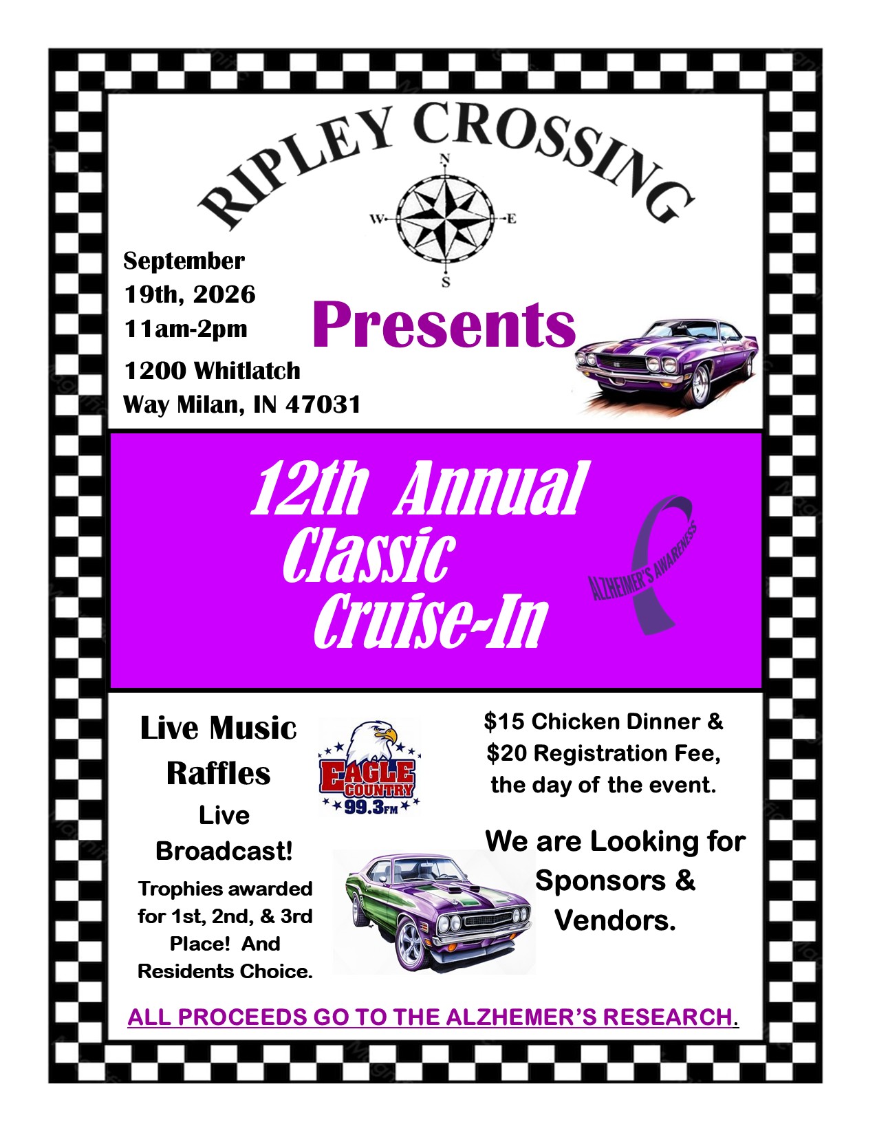 12th annual car show flyer 2026