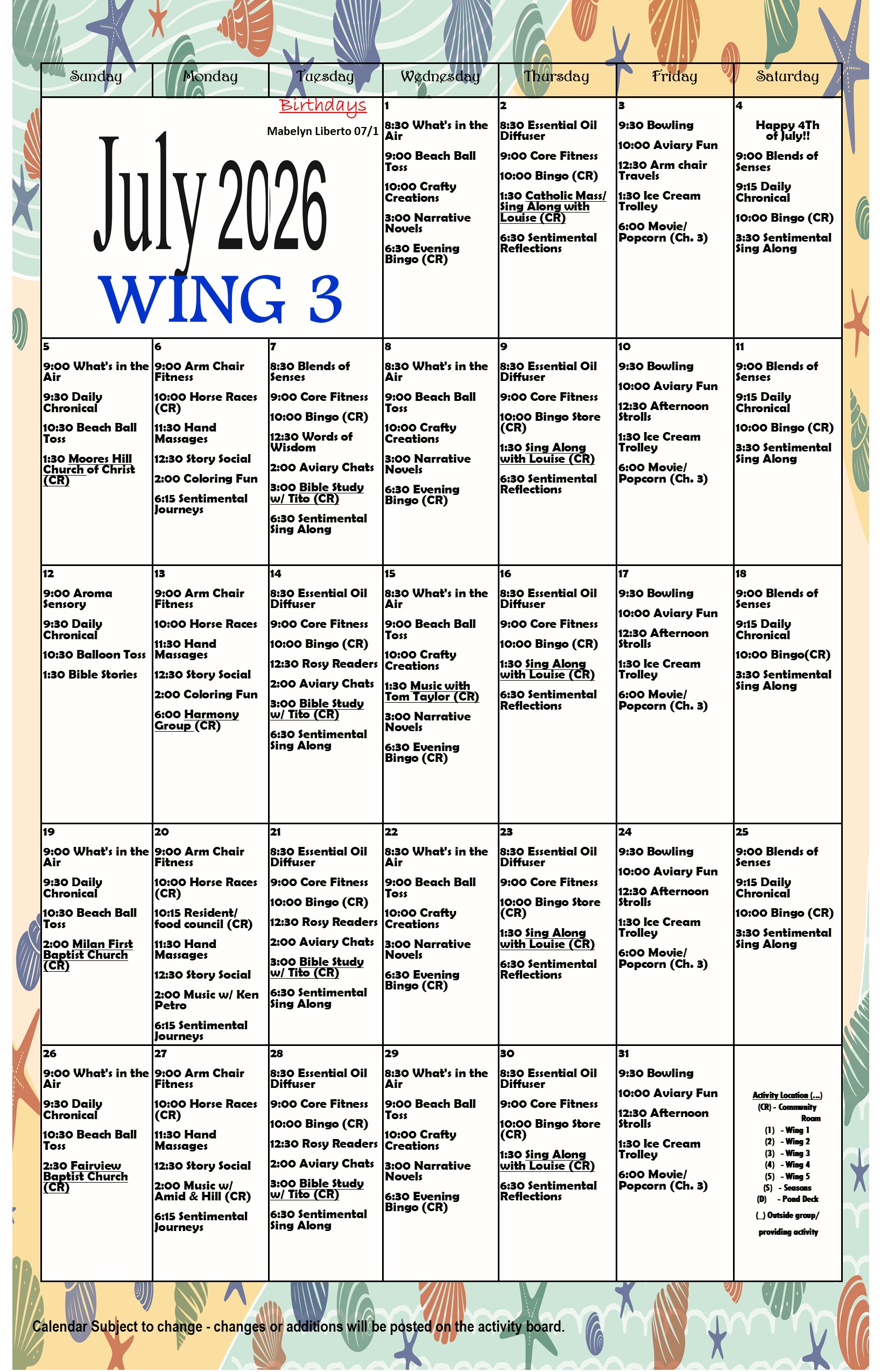 July wing 3 2026