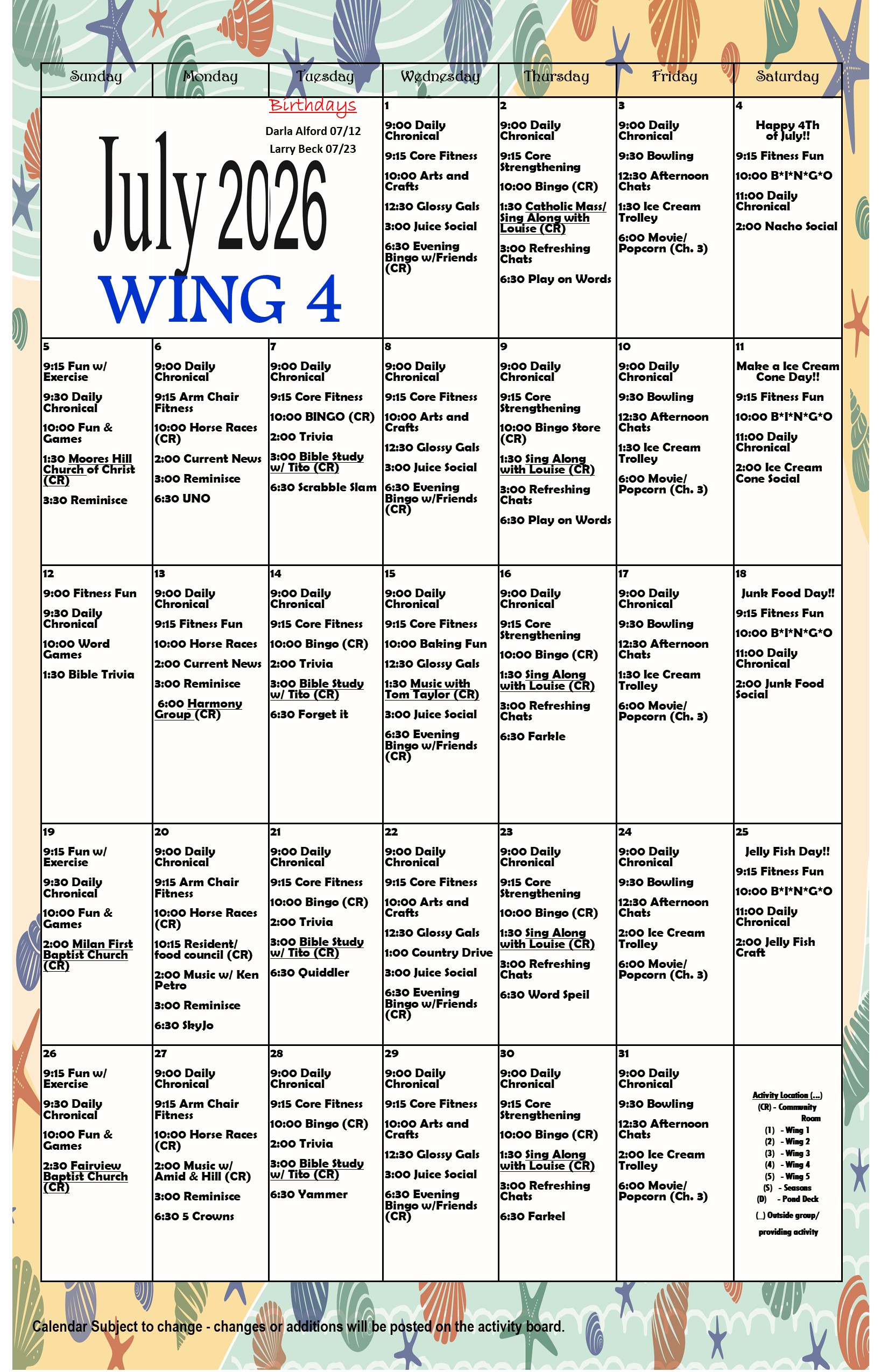 July wing 4 2026