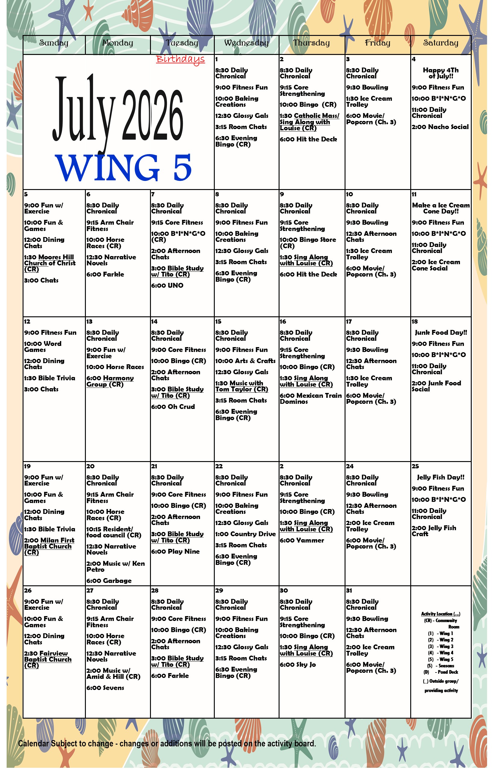 July wing 5 2026