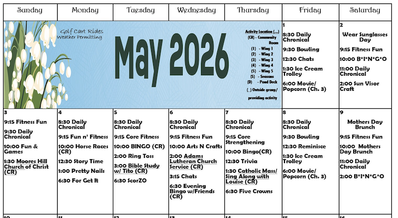 May 2026 Calendar