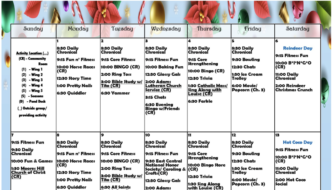 December 2025 Calendar